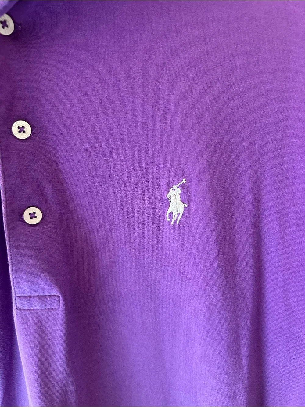 Ralph Lauren Purple Short-Sleeve Polo Shirt